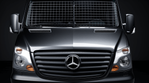 a mercedes van with Window Grilles