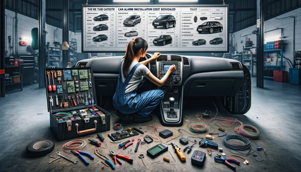 -an-auto-workshop-where-a-tech_installs_van_alarms