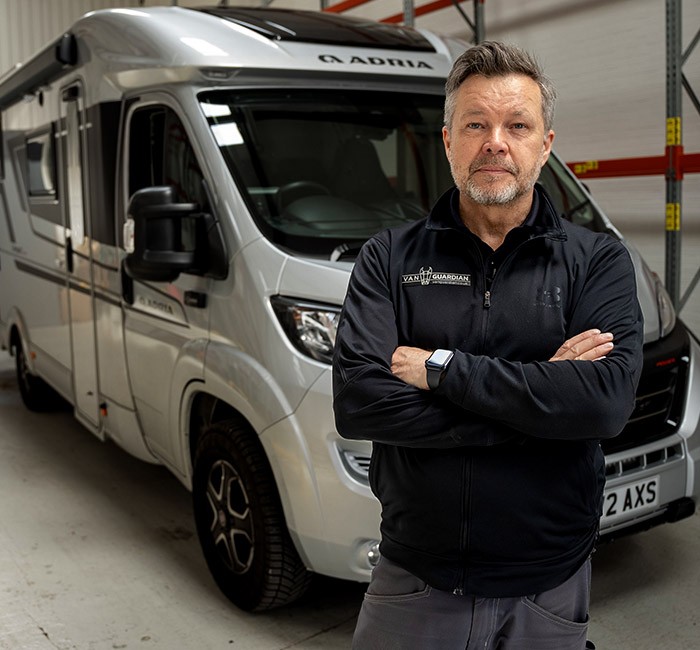 Vehicle security alarm for motorhomes and campervans